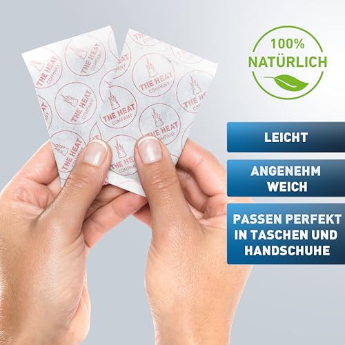 THE HEAT COMPANY Handwärmer - 10, 20 oder 40 Paar - EXTRA WARM - Taschenwärmer Wärmepads - Fingerwärmer: 12 Stunden warme Hände - luftaktiviert – Bild 3