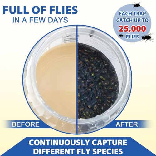 Image of 20 Pack Fly Trap Bait Refills, 20x30g Magnet Biting Attractant for Outdoor