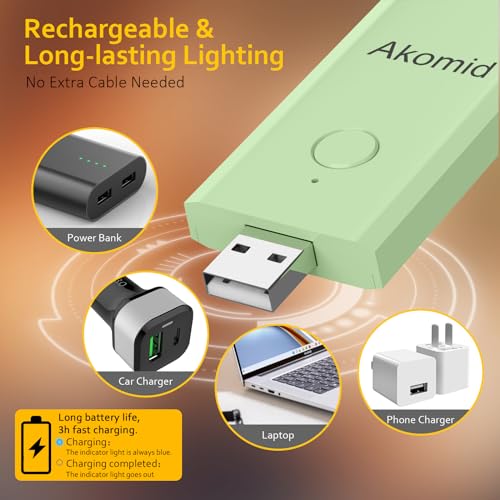 Luz de libro para leer en la cama Akomid con clip y luz ámbar ideal para niños 6
