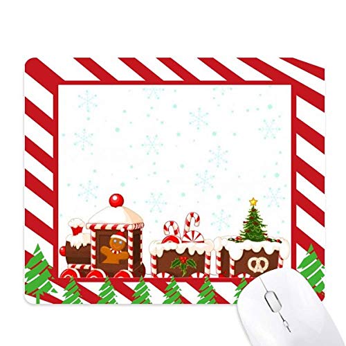 Tapis de souris canne de noël grand format pour le bureau festif