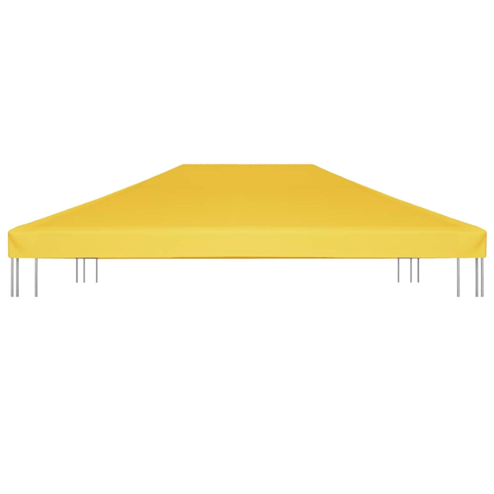 Pavillondach 270 g/m² 4x3 m Gelb Gartenpavillon Pavillon Wasserdicht Stabil Winterfest