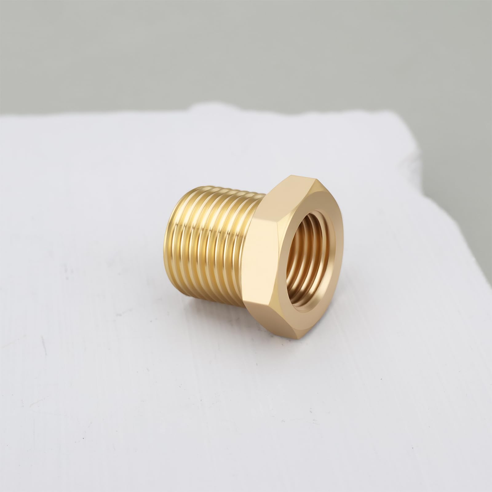 Adaptateur Réducteur en Laiton M12 X 1 Mâle Vers M10 X 1 Femelle 2 Pièces pour Raccordement de Tuyaux Dans Les Systèmes Hydrauliques