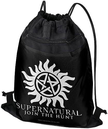 LOGOVISION Supernatural Anti Possession Symbol Drawstring Backpack Sports Bag Sackpack 17