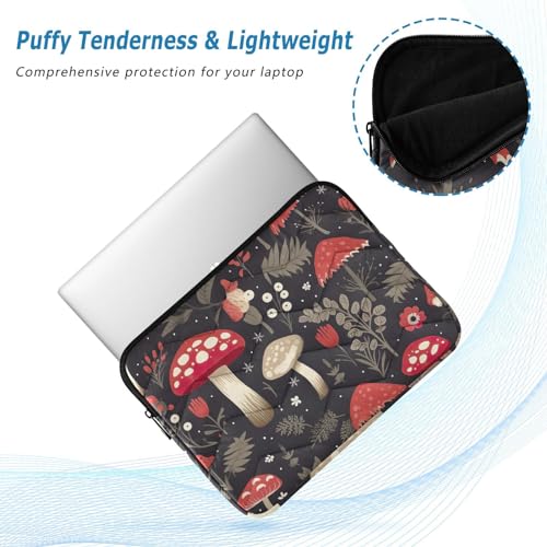Funda para portátil 13-14 pulgadas con diseño Mushroom Flowers miniatura 5