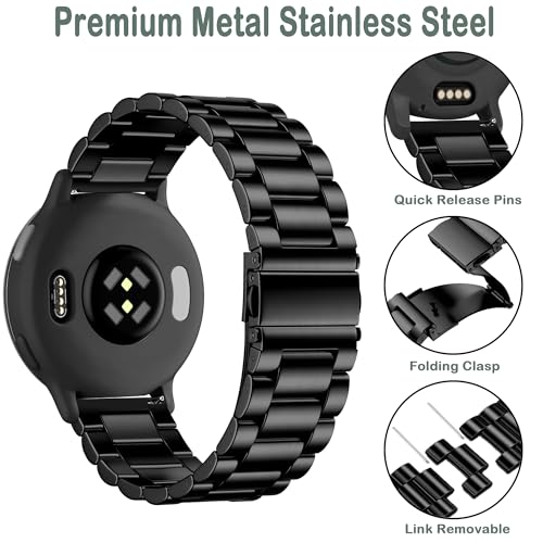 Correas metálicas de 20 mm para relojes Garmin miniatura 2