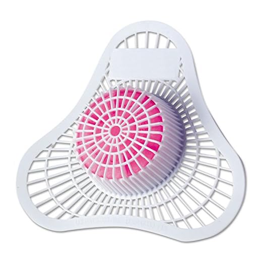 HOSPECO 01901 Health Gards Urinal Screen with Non-Para Block, White/Pink, Cherry (Pack of 12)