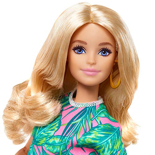 Barbie Fashionistas Doll #165, with Wheelchair & Long Blonde Hair Wearing Tropical Romper, Orange Shoes & Lemon Fanny Pack, Toy for Kids 3 to 8 Years Old - GRB93 – Bild 4