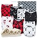 Buffalo Plaid Baby Cloth Pocket Diapers 7 Pack, 7 Bamboo Inserts, 1 Wet Bag by Nora's Nursery