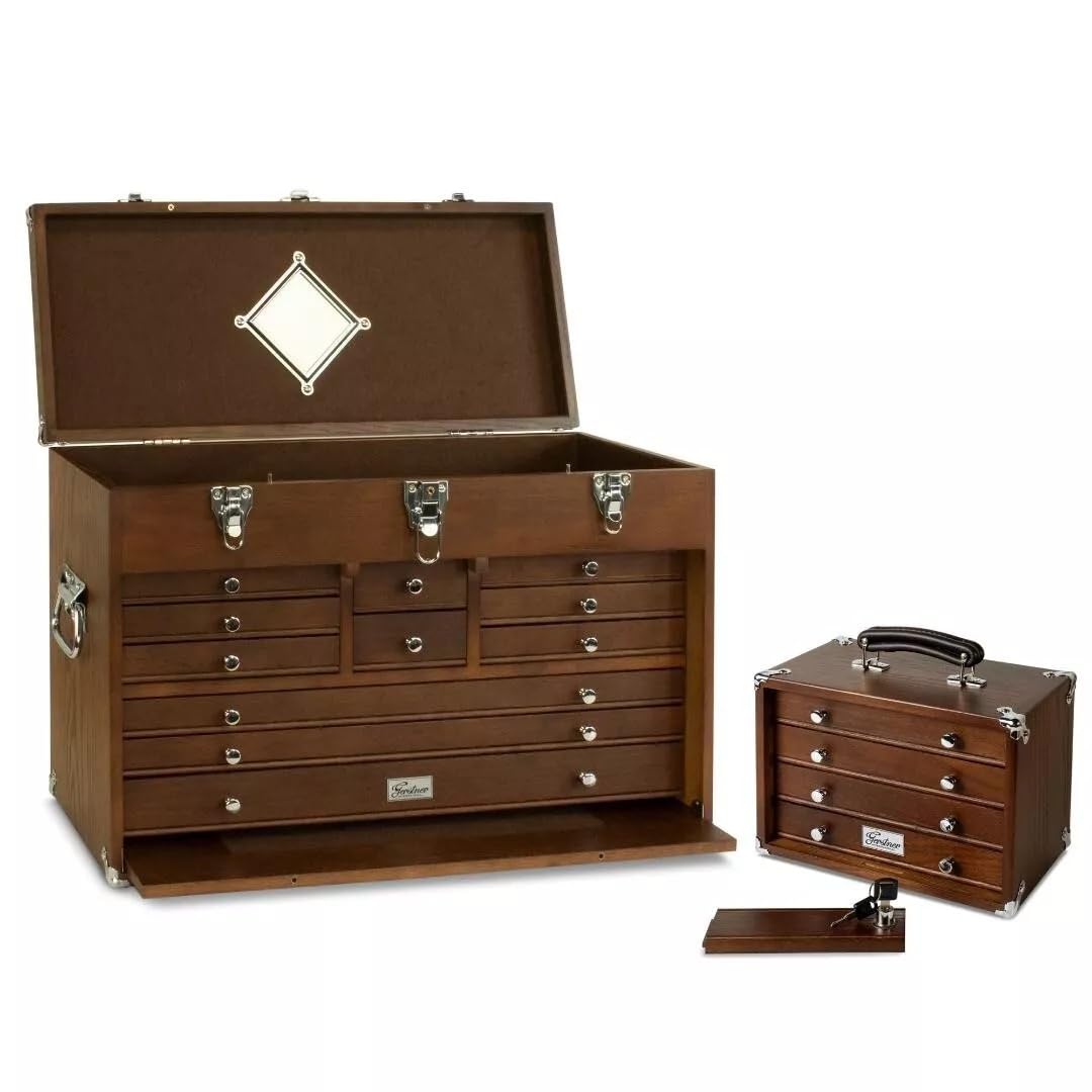 Gerstner International GI-T24-D 11-Drawer Top Chest and GI-T12-D 4-Drawer Mini Chest Combo Set