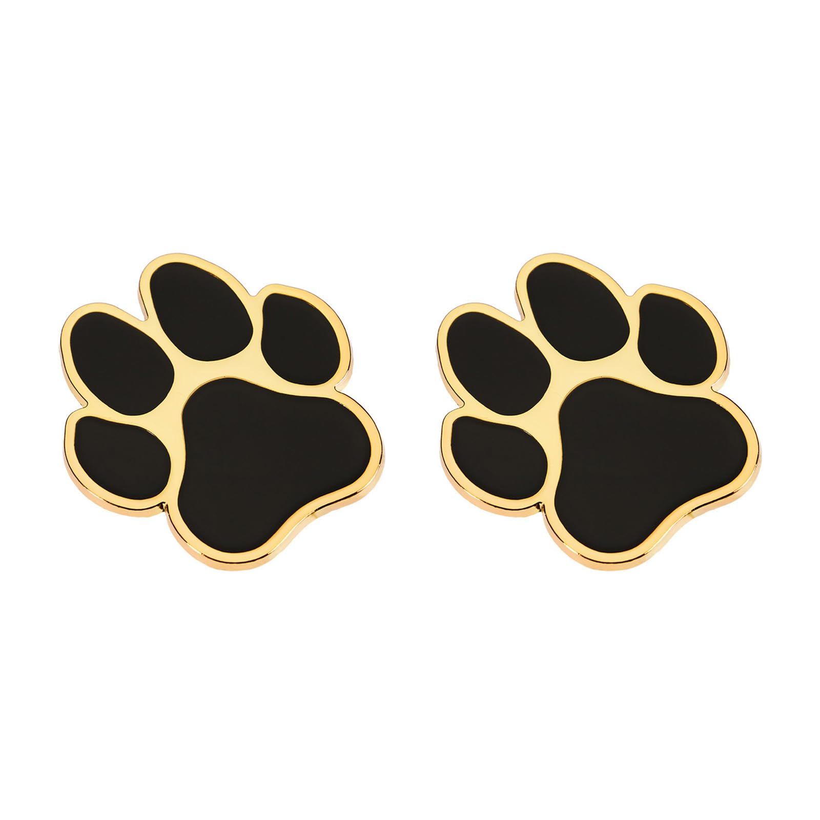 1 Pair 3D Animal Paw Print Car Sticker in Zinc Alloy for Vehicle Exterior Strong Design for Car and Motorcycle Enthusiasts Permanent Decoration for SUV