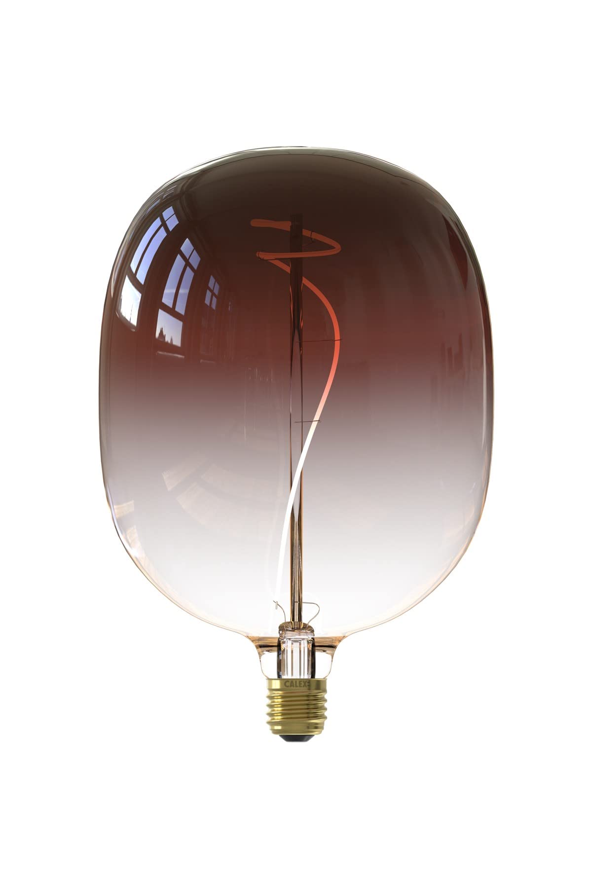 Calex Colors Avesta, oprawka E27, żarówka filamentowa 5 W, możliwość ściemniania, dekoracyjna żarówka, brązowa, ciepła biel