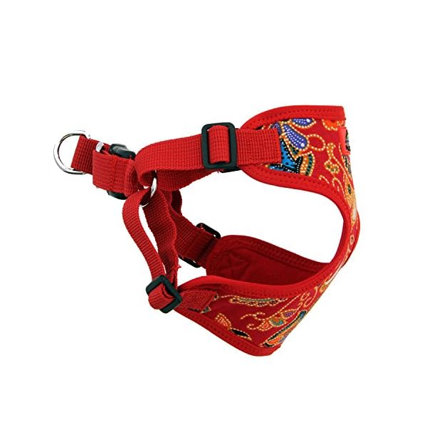 Doggie Design Wrap and Snap Choke Free Dog Harness – Tahiti Red (L) Doggie Design Wrap and Snap Choke Free Dog Harness – Tahiti Red (L)