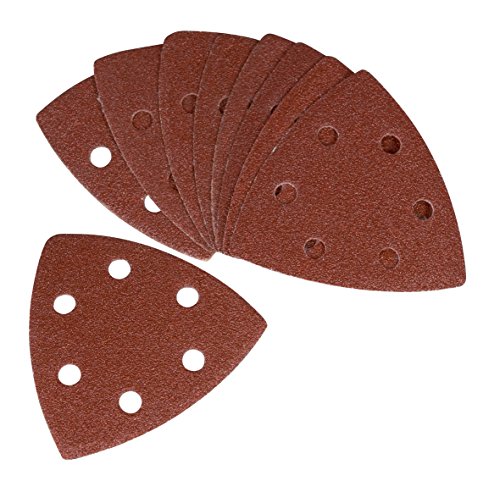 Ferm Carta Abrasiva G80 (10 Pezzi) - Per Levigatrice A Delta E Utensile Multifunzione