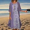 Two Piece Maxi Dress Set for Women Floral Print Mi... #5