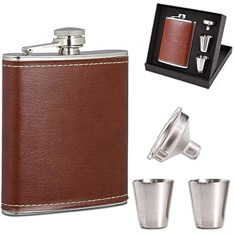 Petaca de Acero Inoxidable con Accesorios Cover