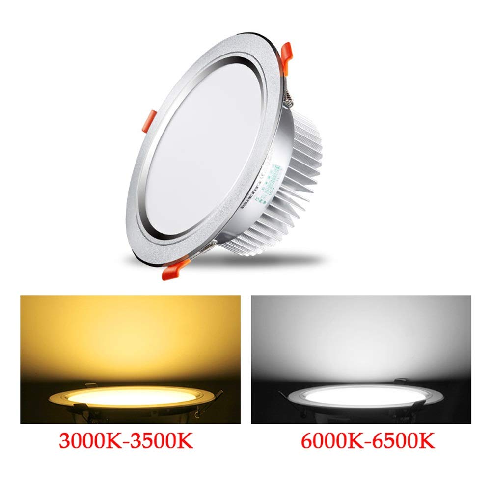 3W/5W/7W/9W/12W/18W/24W 86- Szeroka, Ciśnieniowa, Aluminiowa, Wpuszczana Lampa Sufitowa Led Do Domu, Oświetlenie Wewnętrzne, Dekoracja, Reflektor, Akrylowy, Met