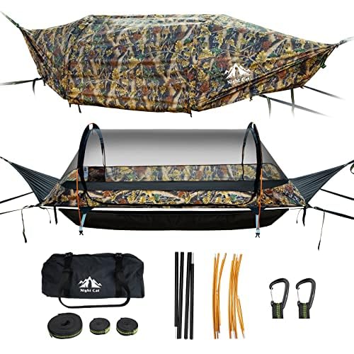 Amazon.co.jp: Night Cat Flat Lay Hammock Tent with Mosquito Net