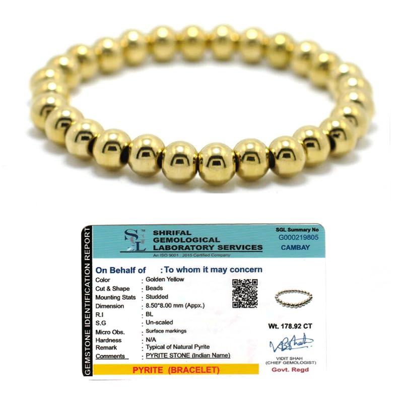Real Crystal Golden Pyrite Bracelet For Men Women Healing Crystal Bracelet Golden Pyrite Bracelet For Wealth And Style Abundance Wealth Bracelet 8 Mm Pyrite Crystal Bracelet For Men Women (B0CHYW9RQJ) Amazon Price History, Amazon Price Tracker
