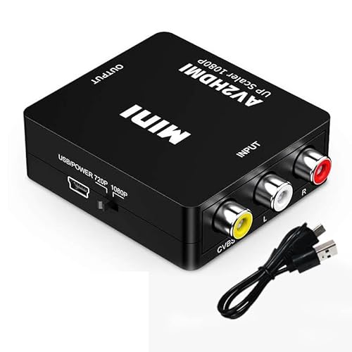 RCA to HDMIϊRo[^[ A_v^[ AV to HDMI ϊ 3Fs    ] AiO 1080P (ubN)