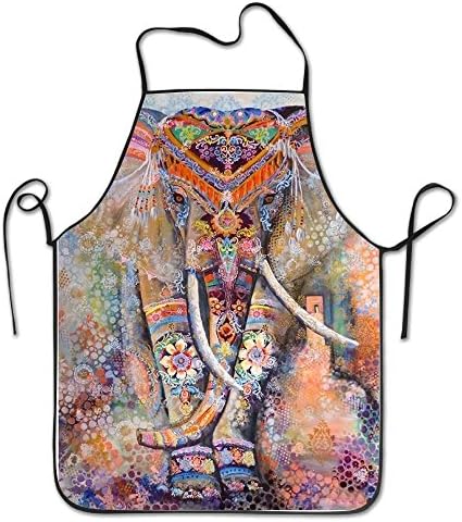 Bohemian Elephant Boho Chef Aprons Lightweight Cooking Apron For Waitress Intended For Teens Dacron