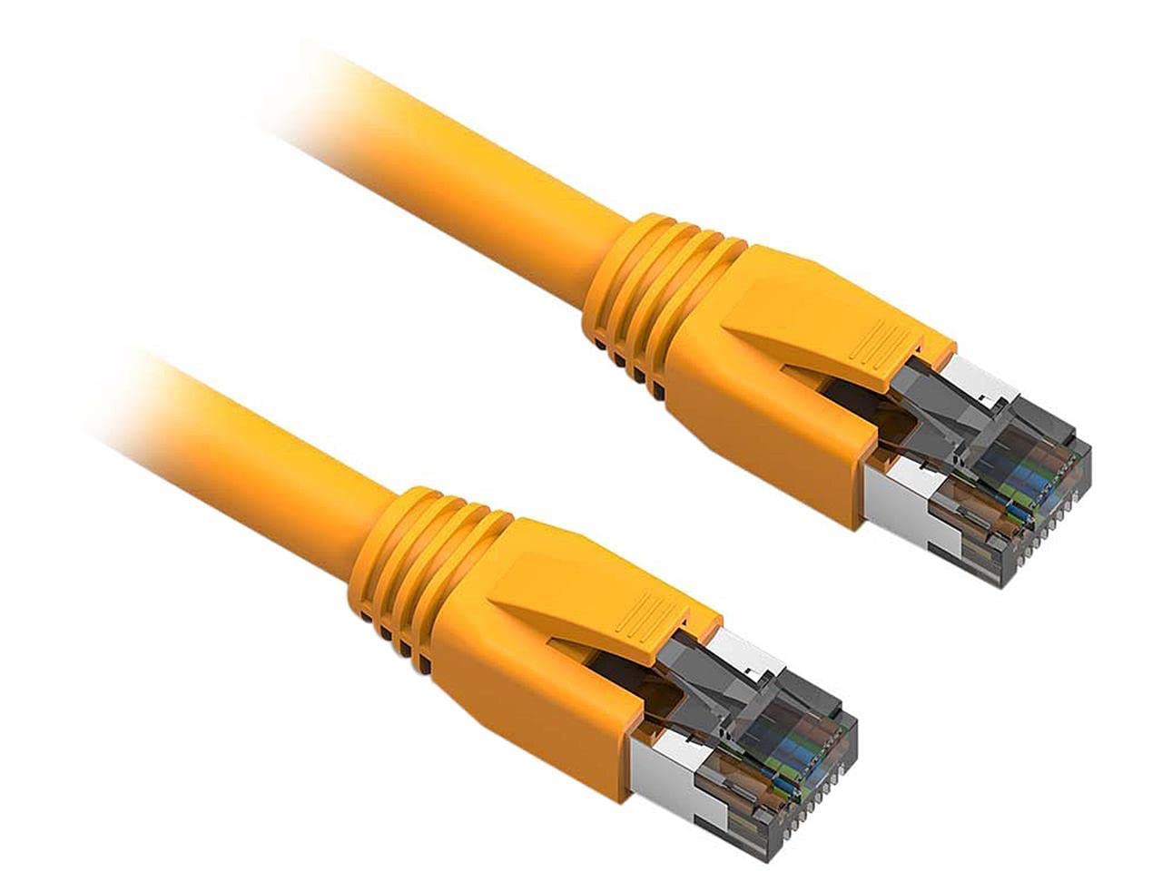 Nippon Labs Cat8 RJ45 15FT Ethernet Patch Internet Network LAN Cable, Indoor/Outdoor, 24AWG Shielded Latest 40Gbps 2000Mhz, Weatherproof S/FTP for