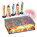 FLAME X BURN Jugendfeuerwerk F1 Set Silvester & Neujahr Party 2026 Set für Kinder & Jugendliche mit Wunderkerzen, Knallerbsen UVM (Summer Fountains)