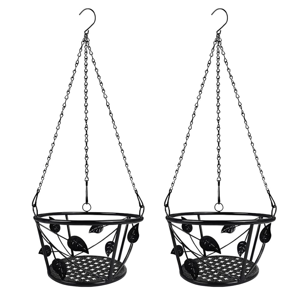 IJSDNVJNDX Hanging Hanging Basket Wall Hanging Flower Rack Balcony Wall Hanging Rack Decorative Hanging Flower Basket