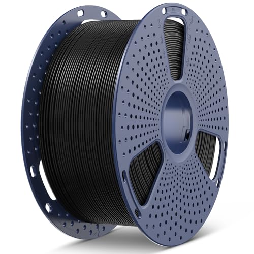 Image of SUNLU Large Spool 3KG PLA Filament, 3D Printer Filament PLA 1.75mm, Less Stringing Good Layer Adhesion High Toughness, Big Roll Filament, 3kg Spool(6.6 lbs), Black