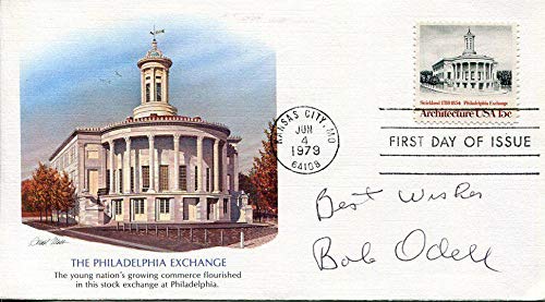 Bob Odell Pennsylvania Penn Quakers Maxwell Award College HOF Signed FDC - College Cut Signatures