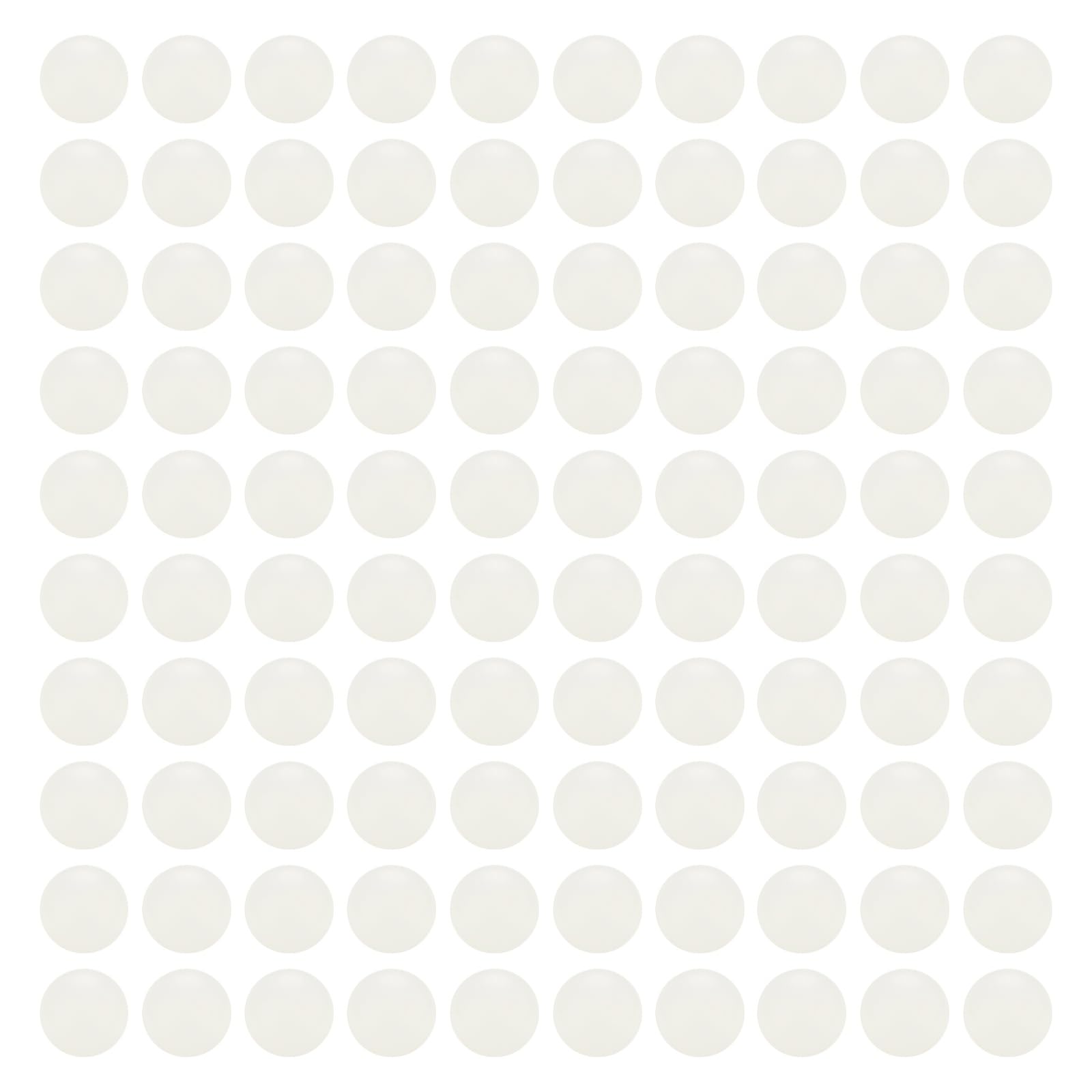 sourcing map 200 bolas de rodamiento de nailon 5 mm, precisión G2, color blanco