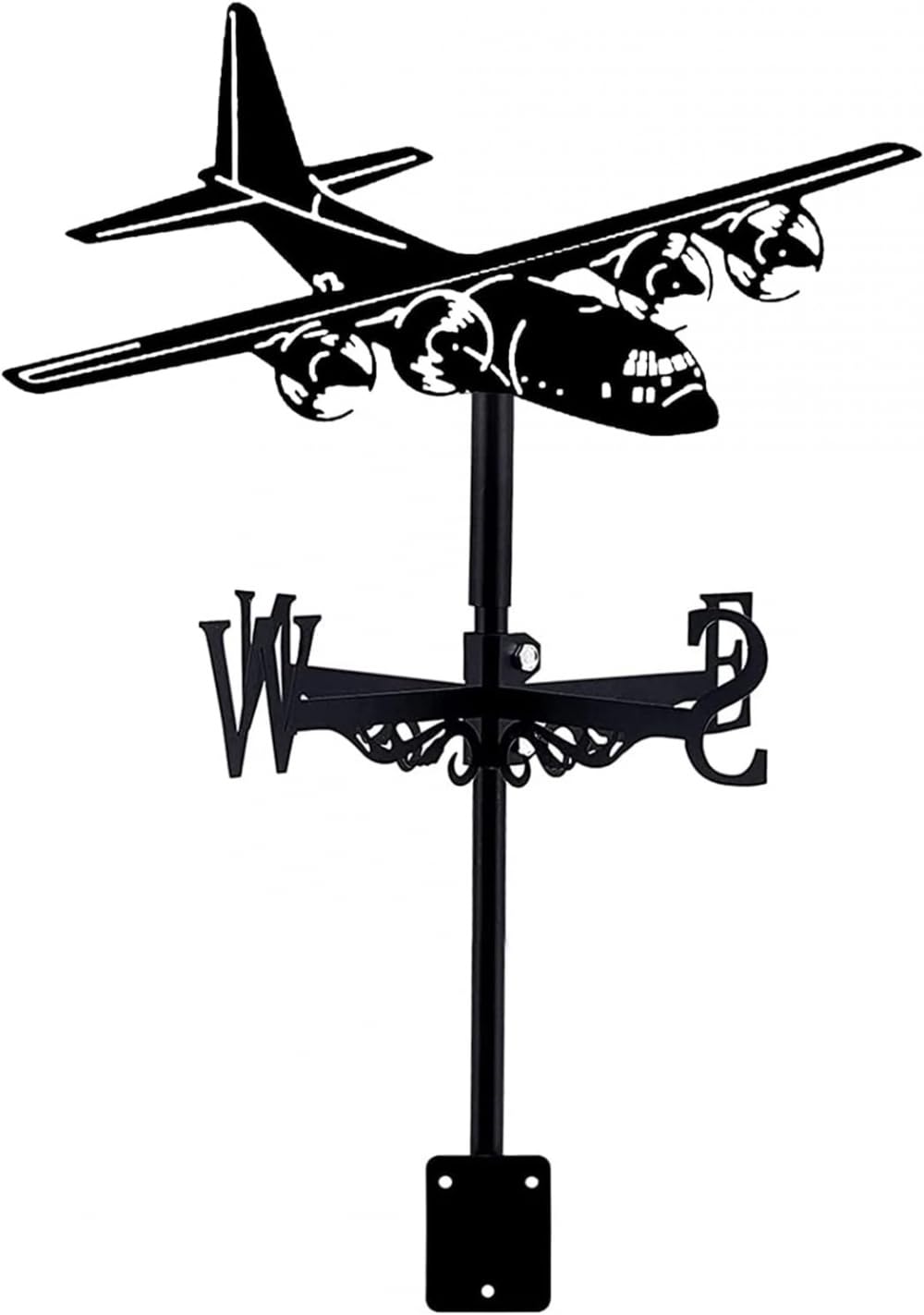 TAXXII Exquisite Weathervane Garden Decorative Weather Vane Wind Stainless Steel Direction Indicator for Farm Scene Patio Yard Ornament