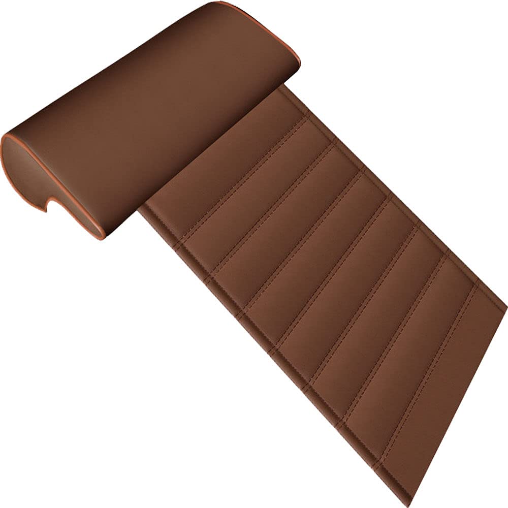 Przedłużenie fotela samochodowego na długie nogi, hamulec nogi fotela samochodowego, artefakt jazdy na duże odległości Uniwersalne przedłużenie poduszki siedzenia.,Brown-stripe