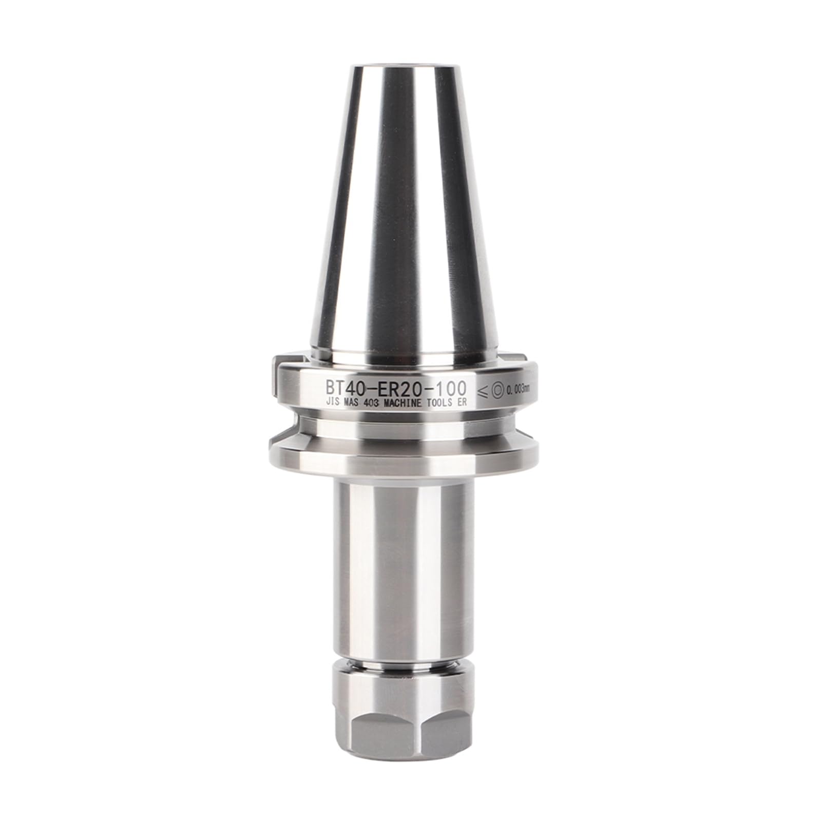 Portautensili a pinza BT40 – ER20 – 100, accessorio di fresatura CNC ad alta precisione, pinza a pinza ER20 di precisione per mandrino BT40 con range di serraggio da 1 a 13 mm,
