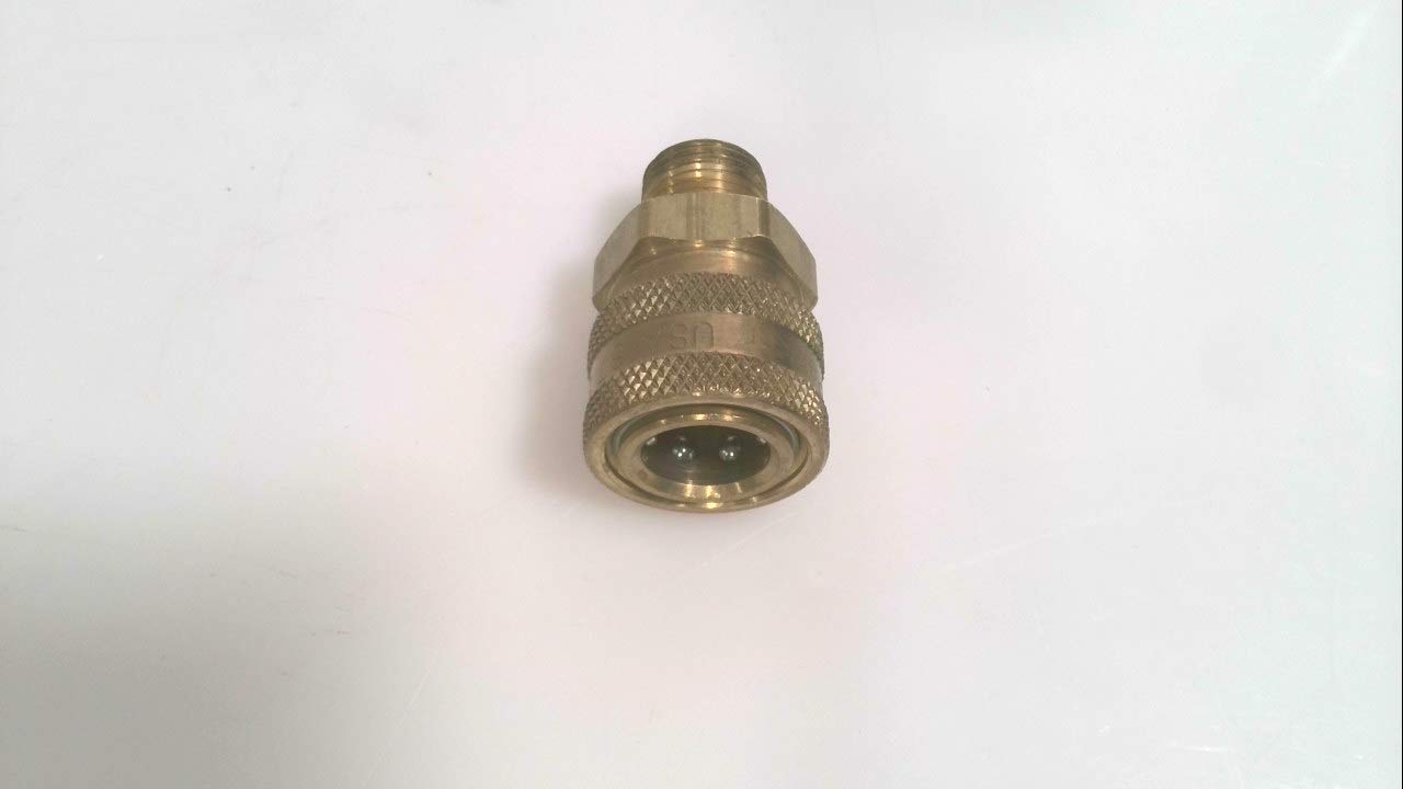 Parker Hannifin BST-3M Series Hydraulic Quick Coupler, Male Pipe Thread, 3/8 Inch Size, 3/8-18 NPTF Port