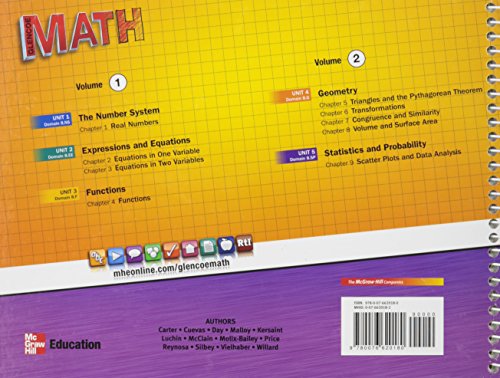 Glencoe Math, Course 3, Teacher Walkaround Edition, Volume 2 - Image 2