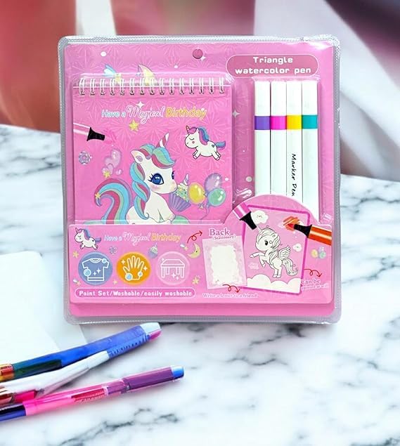 TERA 13 School Activity for Girls (1Pcs) Unicorn Art & Craft for Girls Drawing Book, Painting Book, Travel Activities, Coloring Book for Kids, Birthday Return Gift for Kids, Arts Gift for Kids-image-38
