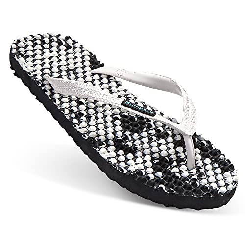 Image of Bumpers Flip Flops For Men - Beach & Shower Sandals For Mens, Comfortable Massage Acupressure Slippers, Indoor & Outdoor Footwear