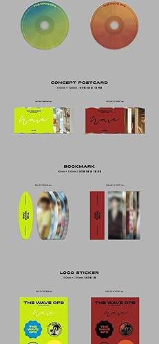 Miniatura 2 de SF9 WAVE OF9 11th Mini álbum 2 versión SET 1p póster+96p folleto+1p Concept Postcard+1ea Marcador+1ea Logo Pegatina+1p Selfie PhotoCard+Seguimiento