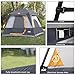 UNP 4-Person Tent, Portable Cabin Tent, Camping Tent 4-Person Easy Set Up, Waterproof with Top Rainfly for Outdoor Camping/Hiking (Gray)