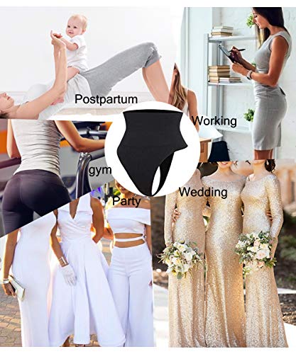 Jenbou Feminino Tanga Shapewear Barriga Controle Calcinha Corpo Shaper para Bunda Levantador Cintura
