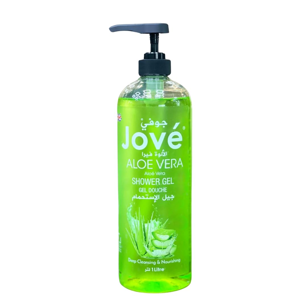 Jove Aloe Vera Shower Gel 1L | Hydrating Body Wash with Natural Aloe Vera &  Essential Oils | Deep Cleansing, Refreshing & Skin-Nourishing | Suitable  for All Skin Types | Paraben-Free: Buy