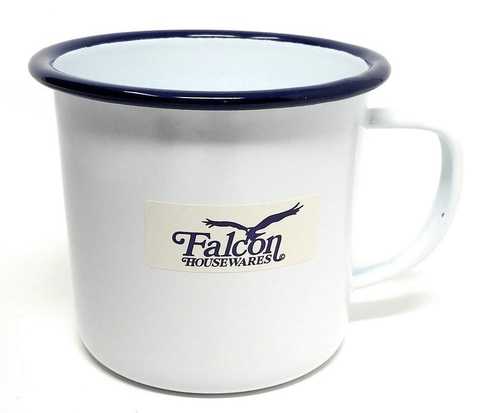 FALCON 9CM WHITE ENAMEL MUG 50009