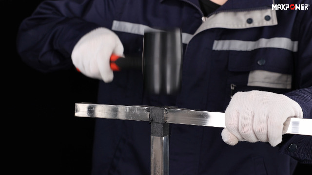 WEDO Rubber Mallet Hammer With Wooden Handle, 24oz, Deadhead Rubber - View #3