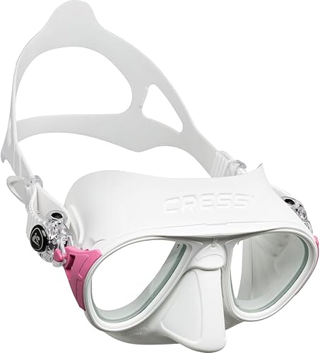 Cressi Calibro - Máscara de buceo de dos lentes de bajo volumen WHE/PK