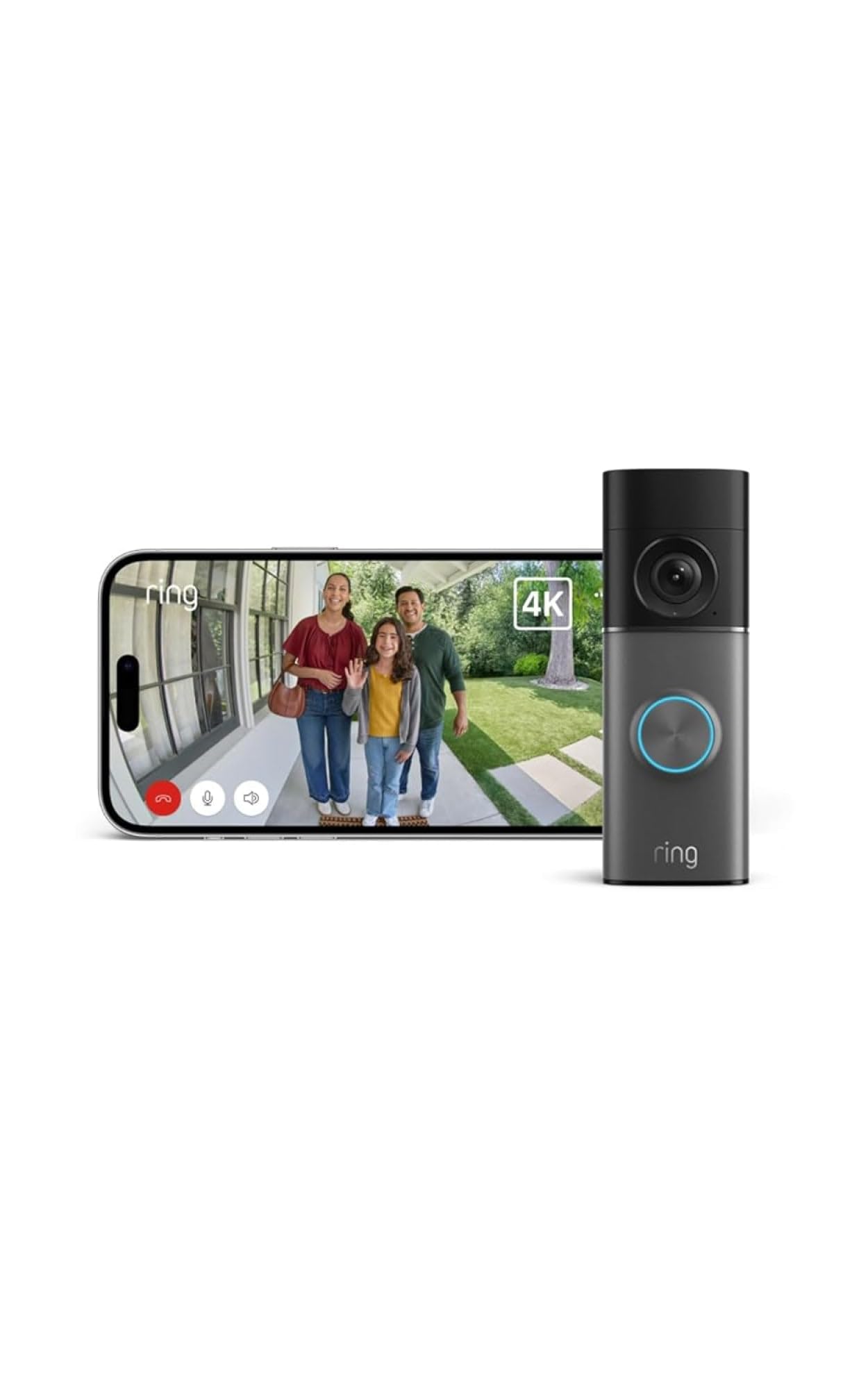 Nuovo Ring Videocitofono Pro cablato, ultimo modello (Wired Video Doorbell Pro) + Chime (3ª gen.) | campanello con videocamera | Tecnologia Retinal 4K, zoom avanzato 10x | Prova gratuita di 30 giorni del piano Ring Home