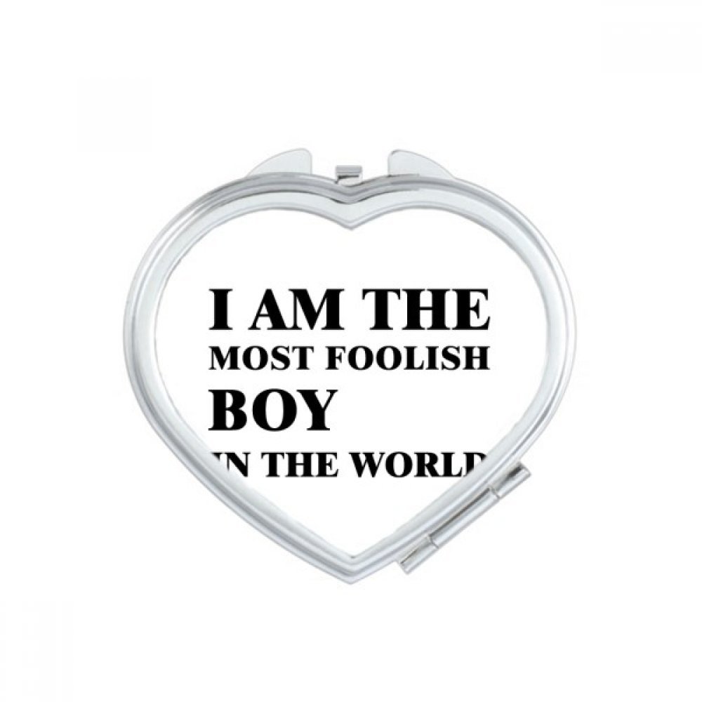 Miroir de maquillage Je suis Foolish Boy le cadeau mignon en cœur