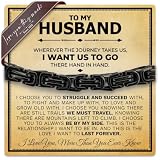 Love You This Much To My Husband Classic Steel Bracelet | Gift for Husband | Best...