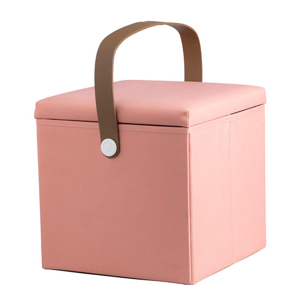 Repose-pieds de salon rose pliable pour soulager les jambes après le travail