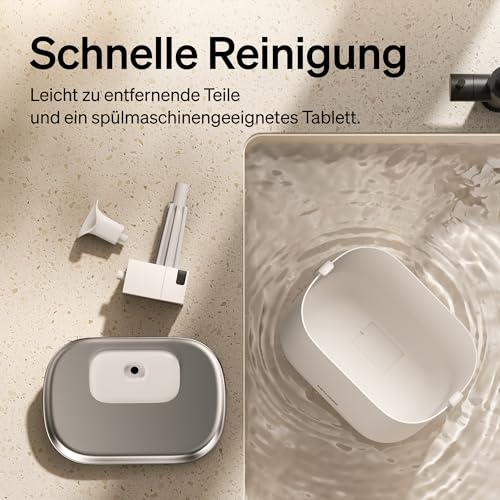 PETLIBRO Katzenbrunnen Kabellos mit Bewegungsmelder Dockstream Trinkbrunnen für Katze Kabellos, Batteriebetrieben Katzen Trinkbrunnen mit Akku 5000mAh, 23dB Ultraleise, Einfache Reinigung, BPA-frei