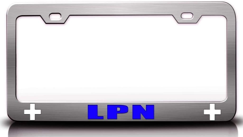 LPN Paramedics Metal Car SUV Truck License Plate Frame Ch j2